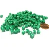 Dice-200 Six Sided D6 5mm .197 Inch Die Small Tiny Mini Miniature Green Dice - Your Source for Gaming Essentials