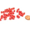 Dice>50 Six Sided D6 5mm .197 Inch Die Small Tiny Mini Miniature Red Dice - Your Source for Gaming Essentials