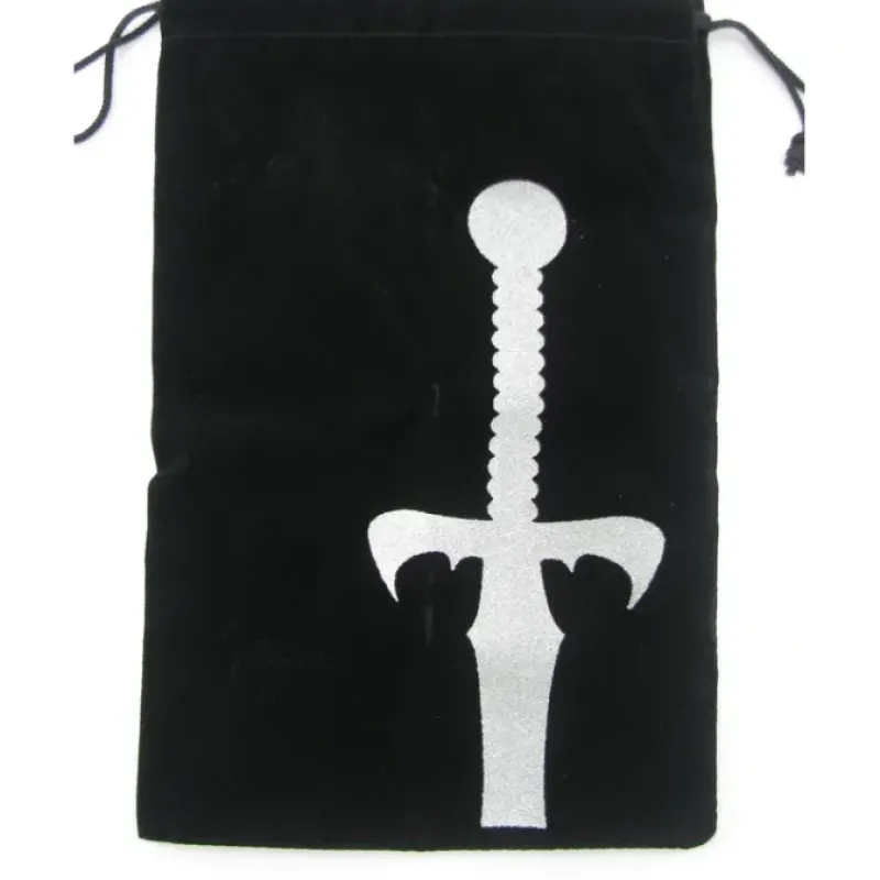 Dice-6.25" x 9" Drawstring Dice Bag: Sword - Your Source for Gaming Essentials