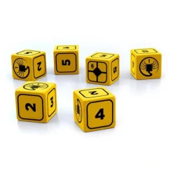 Dice-ALIEN RPG Stress Dice Set - 10 Dice, Yellow with Black Numbers - Your Source for Gaming Essentials