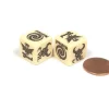 Dice-Alignment Custom Engraved 16mm D6 Chessex Dice, 2 Pieces - Good Evil Neutral - Your Source for Gaming Essentials