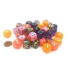 Dice-Bag of 50 Assorted Loose Lab Dice 16mm D6 Chessex Dice with Pips - Your Source for Gaming Essentials