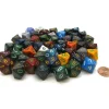 Dice-Bag Of 50 Assorted Loose Speckled Polyhedral 16mm D10 Chessex Dice - Your Source for Gaming Essentials