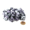Dice-Bag of 20 Gemini Polyhedral Dice- Purple-Steel with White Numbers - Your Source for Gaming Essentials