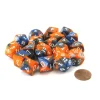 Dice-Bag of 20 Gemini Polyhedral Dice - Blue-Orange with White Numbers - Your Source for Gaming Essentials