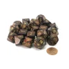 Dice-Bag of 20 Scarab Polyhedral Dice - Blue-Blood with Gold Numbers - Your Source for Gaming Essentials