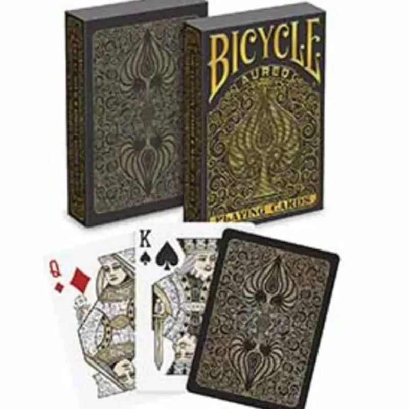 Cards-Bicycle Aureo Black Playing Cards - 1 Deck - Your Source for Gaming Essentials