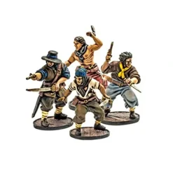 Blood & Plunder English Sea Dogs Unit Pack - 4 Unpainted Metal Miniatures - Your Source for Gaming Essentials Cheap