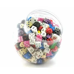 Dice-Bowl of Dice Assorted Dice (Roughly 400 Pieces) - Your Source for Gaming Essentials