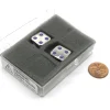 Dice-Box of 2 Zinc Metal Alloy D6 15mm Heavy Dice - Purple Pips - Your Source for Gaming Essentials