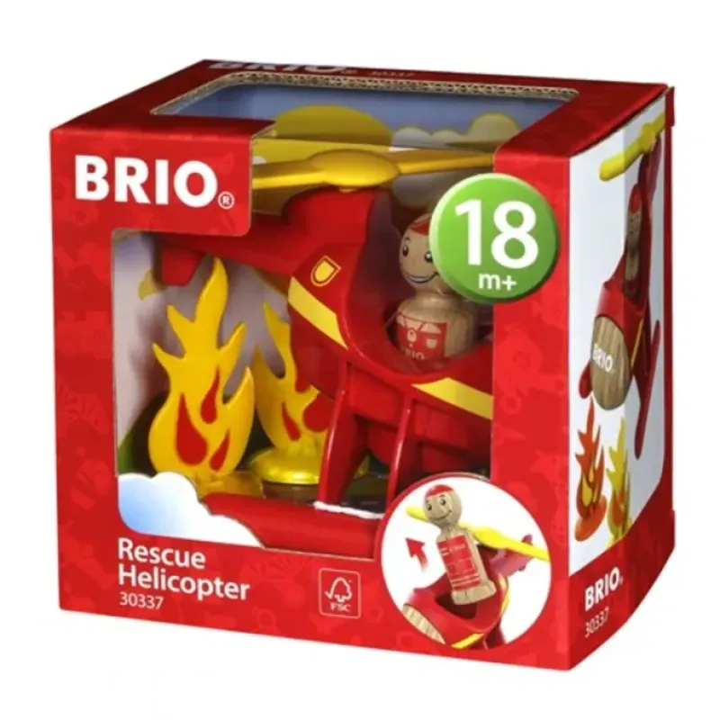 Toys-BRIO 4 Piece Rescue Helicopter Toddler Play Toy - Your Source for Gaming Essentials