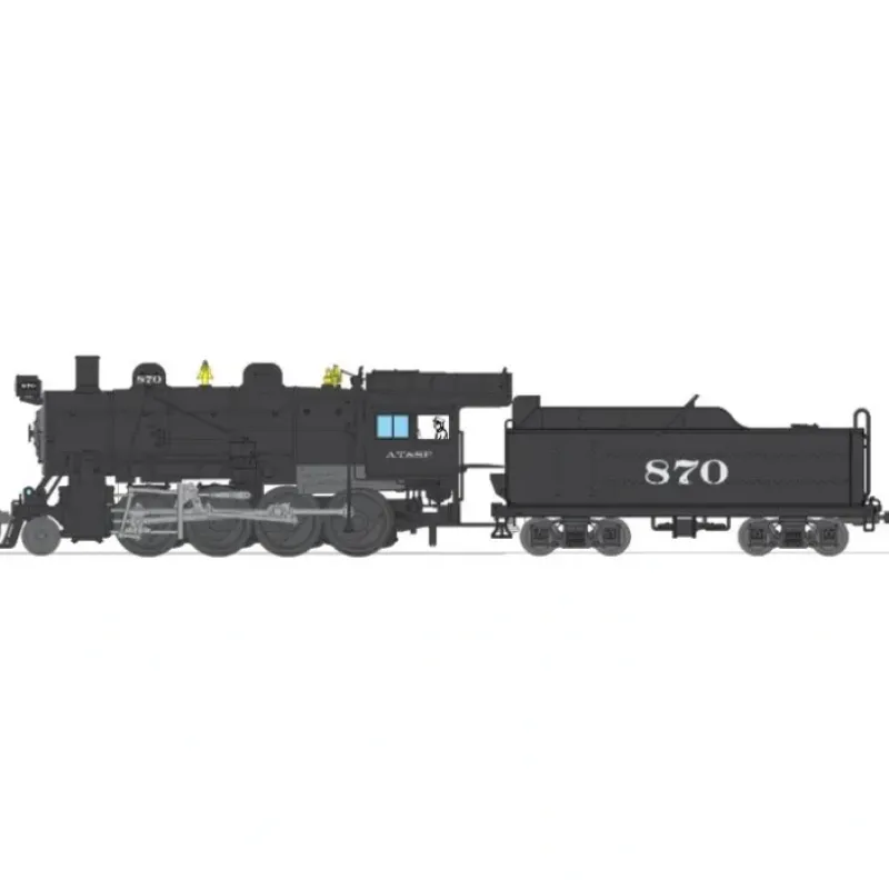 New Broadway Limited 2786 HO Atchison, Topeka & Santa Fe Baldwin 2-8-0 #874 - Your Source for Gaming Essentials Trains