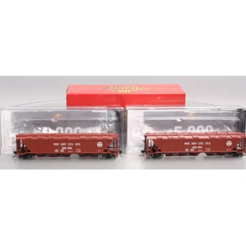 Broadway Limited 4083 HO PRR Class H32 5-Bay Covered Hopper Set A (Pack of 2) - Your Source for Gaming Essentials Trains