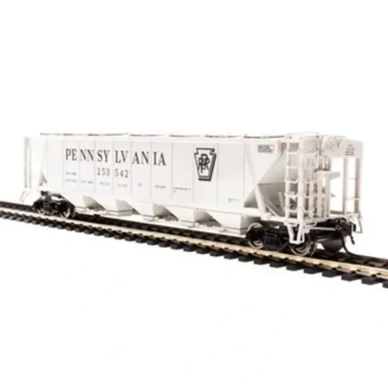 Clearance Broadway Limited 4086 HO PRR Class H32 5-Bay Covered Hopper Set A (Pack of 2) - Your Source for Gaming Essentials Trains