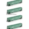 New Broadway Limited 3173 N PC PRR Class H32 5-Bay Covered Hopper Set A (Pack of 4) - Your Source for Gaming Essentials Trains