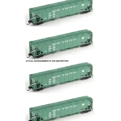 New Broadway Limited 3173 N PC PRR Class H32 5-Bay Covered Hopper Set A (Pack of 4) - Your Source for Gaming Essentials Trains