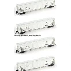 Online Broadway Limited 3174 N PC PRR Class H32 5-Bay Covered Hopper Set A (Pack of 4) - Your Source for Gaming Essentials Trains