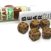 Dice-Brown Bear Dice Game 5 Dice Set with Travel Tube and Instructions - Your Source for Gaming Essentials