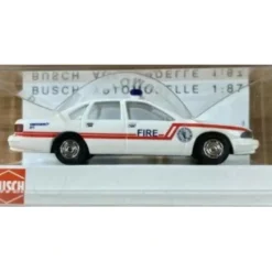 Clearance Busch 47612 1:87 Chevrolet Caprice Fire Chief - Your Source for Gaming Essentials Trains