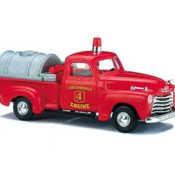 Busch 48211 1:87 Chevrolet Pickup Fire Tanker - Your Source for Gaming Essentials Trains