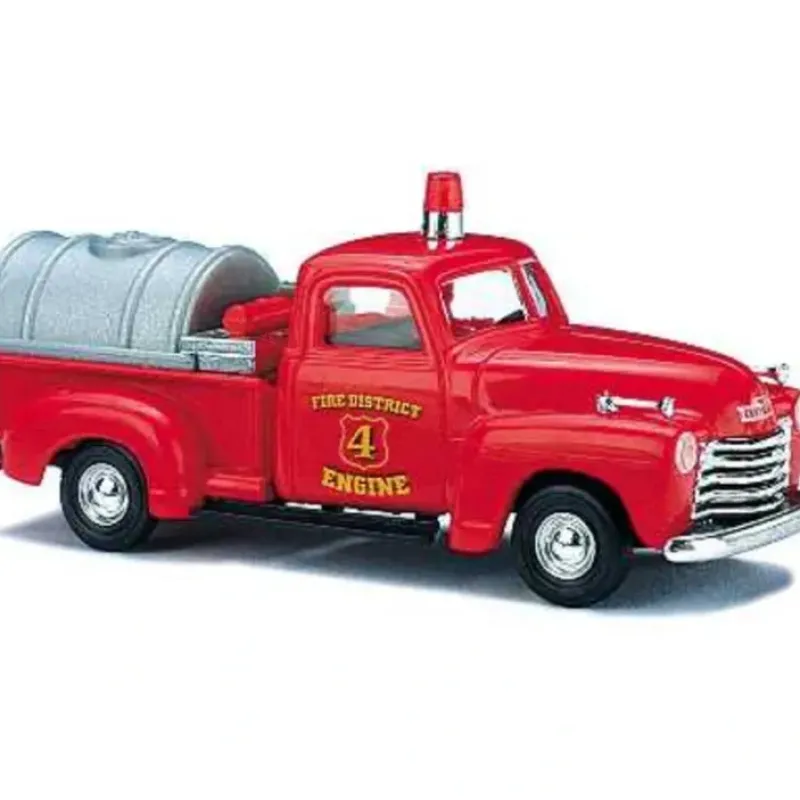 Busch 48211 1:87 Chevrolet Pickup Fire Tanker - Your Source for Gaming Essentials Trains