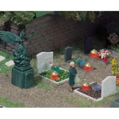 Sale Busch 5404 HO 4 Graves & Angel Statue Accessories - Your Source for Gaming Essentials Trains