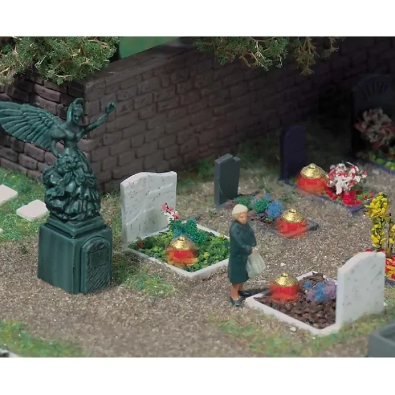 Sale Busch 5404 HO 4 Graves & Angel Statue Accessories - Your Source for Gaming Essentials Trains