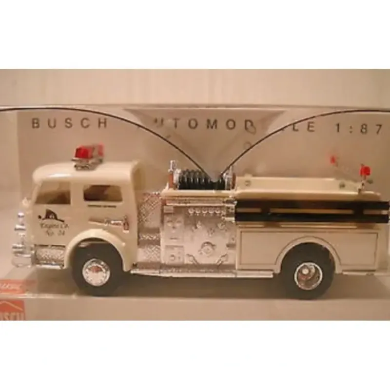 Sale Busch 46007 HO 1:87 LaFrance Pumper White - Your Source for Gaming Essentials Trains