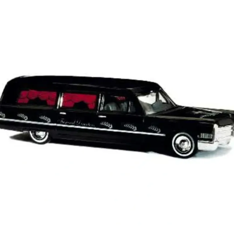 Hot Busch 42907 HO Black Cadillac Station Wagon Hearse - Your Source for Gaming Essentials Trains