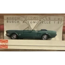 Online Busch 47505 HO Metallic Green '64 Forde Mustang Mustang Convertible Top Down MP - Your Source for Gaming Essentials Trains