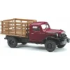 Outlet Busch 44001 HO Scale Maroon Dodge Power Farm Truck - Your Source for Gaming Essentials Trains