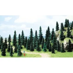 Clearance Busch 6497 HO Scale Pine Tree Assortment 60-110 mm. (Pack of 50) - Your Source for Gaming Essentials Trains