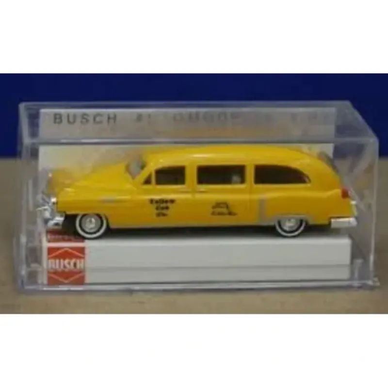 Sale Busch 43463 HO Scale Yellow Cab 52 Cadillac Taxi - Your Source for Gaming Essentials Trains