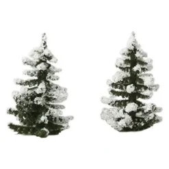Hot Busch 6151 HO Snow Covered Spruce (Pack of 2) - Your Source for Gaming Essentials Trains