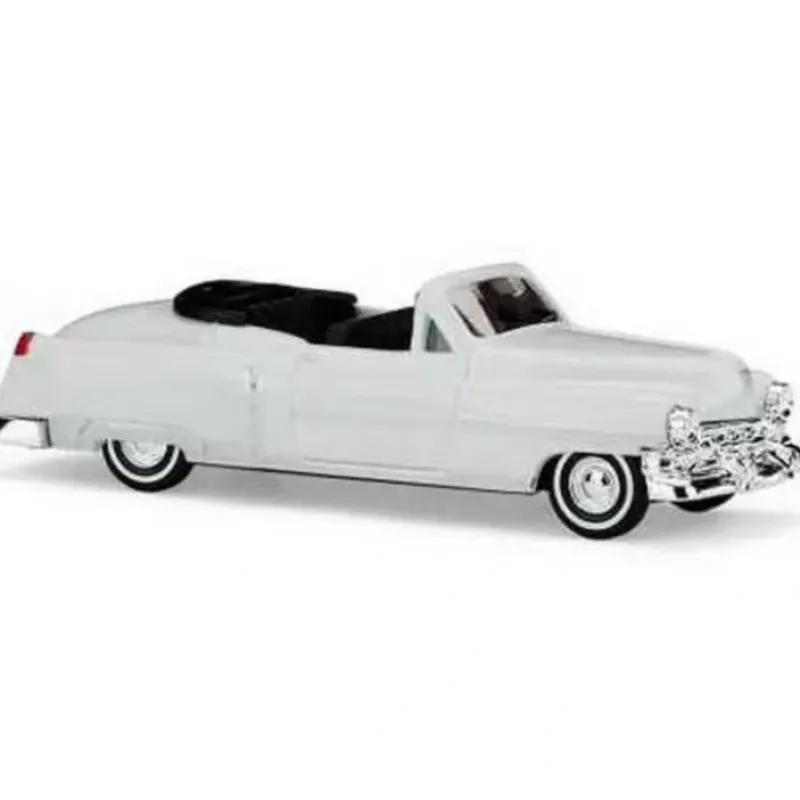 Busch 43408 HO White 1952 Cadillac Convertible Open Top - Your Source for Gaming Essentials Trains