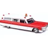 Busch 42914 HO White & Red 70 Cadillac Station Wagon Ambulance - Your Source for Gaming Essentials Trains