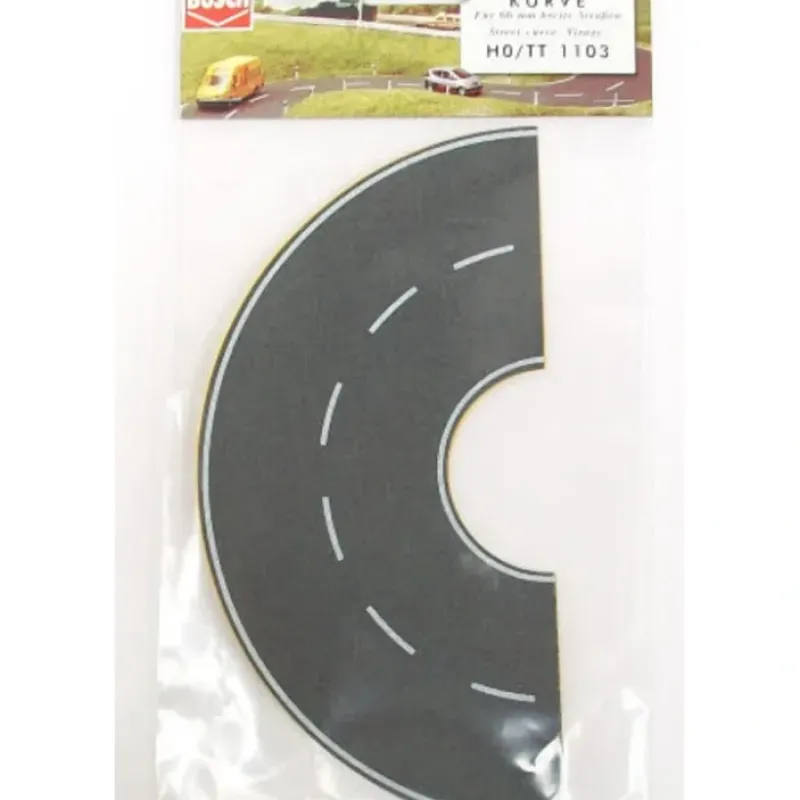 Clearance Busch 1103 HO/TT Scale Street Curve 190mm - Your Source for Gaming Essentials Trains