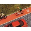 Discount Busch 7082 Red & Gray Roadway Bicycle Path - (39-3/8 x 9/16 1m x 14.5mm) - Your Source for Gaming Essentials Trains