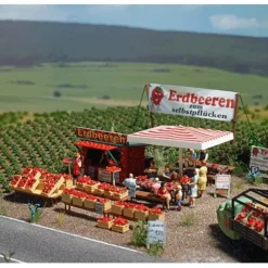 Online Busch 1073 Strawberry Stand w/Accessories - Your Source for Gaming Essentials Trains