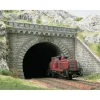 Busch 7023 Tunnel portal w/wngs 2trk - Your Source for Gaming Essentials Trains