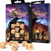 Dice-Call of Cthulhu: Masks of Nyarlathotep (7 Piece Set) - Ivory with Red Etches - Your Source for Gaming Essentials