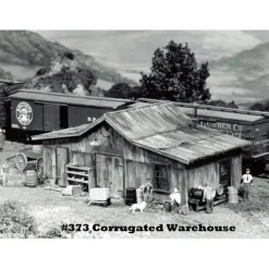 Online Campbell Scale Models 373 HO Corrugated Warehouse Building Kit - Your Source for Gaming Essentials Trains