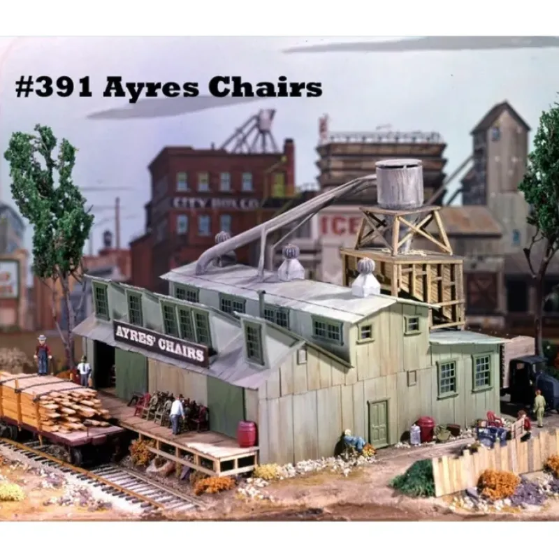 Campbell Scale Models 391 HO Ayres Chair Factory - Your Source for Gaming Essentials Trains