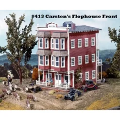 New Campbell Scale Models 413 HO Carsten's Flop House Craftsman Building Kit - Your Source for Gaming Essentials Trains