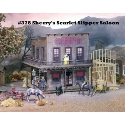 New Campbell Scale Models 378 HO Sherry's Scarlet Slipper Saloon - Your Source for Gaming Essentials Trains