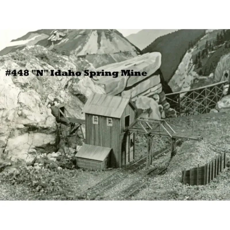 New Campbell Scale Models 448 N Scale Idaho Springs Mine Building Kit - Your Source for Gaming Essentials Trains