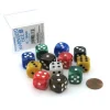 Dice-Case of 12 Deluxe Marble 16mm Round Edge Dice - Assorted Colors - Your Source for Gaming Essentials