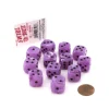 Dice>Case of 12 Deluxe Swirl 16mm Round Edge Dice - Ice Purple with Black Pips - Your Source for Gaming Essentials