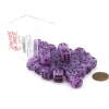 Dice-Case of 36 Deluxe Swirl Small 12mm Round Edge Dice - Ice Purple with Black Pips - Your Source for Gaming Essentials