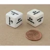 Dice>Chessex Custom Engraved 16mm D6 RPG Dice, 2 Pieces - Challenge Rating - Your Source for Gaming Essentials